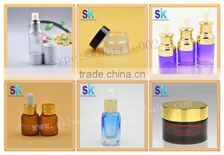 cheap 15.30.50ml airless glass bottle luxury bottle