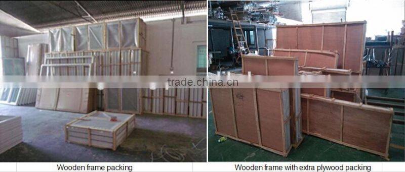 Plastic glass door pvc glass shower door