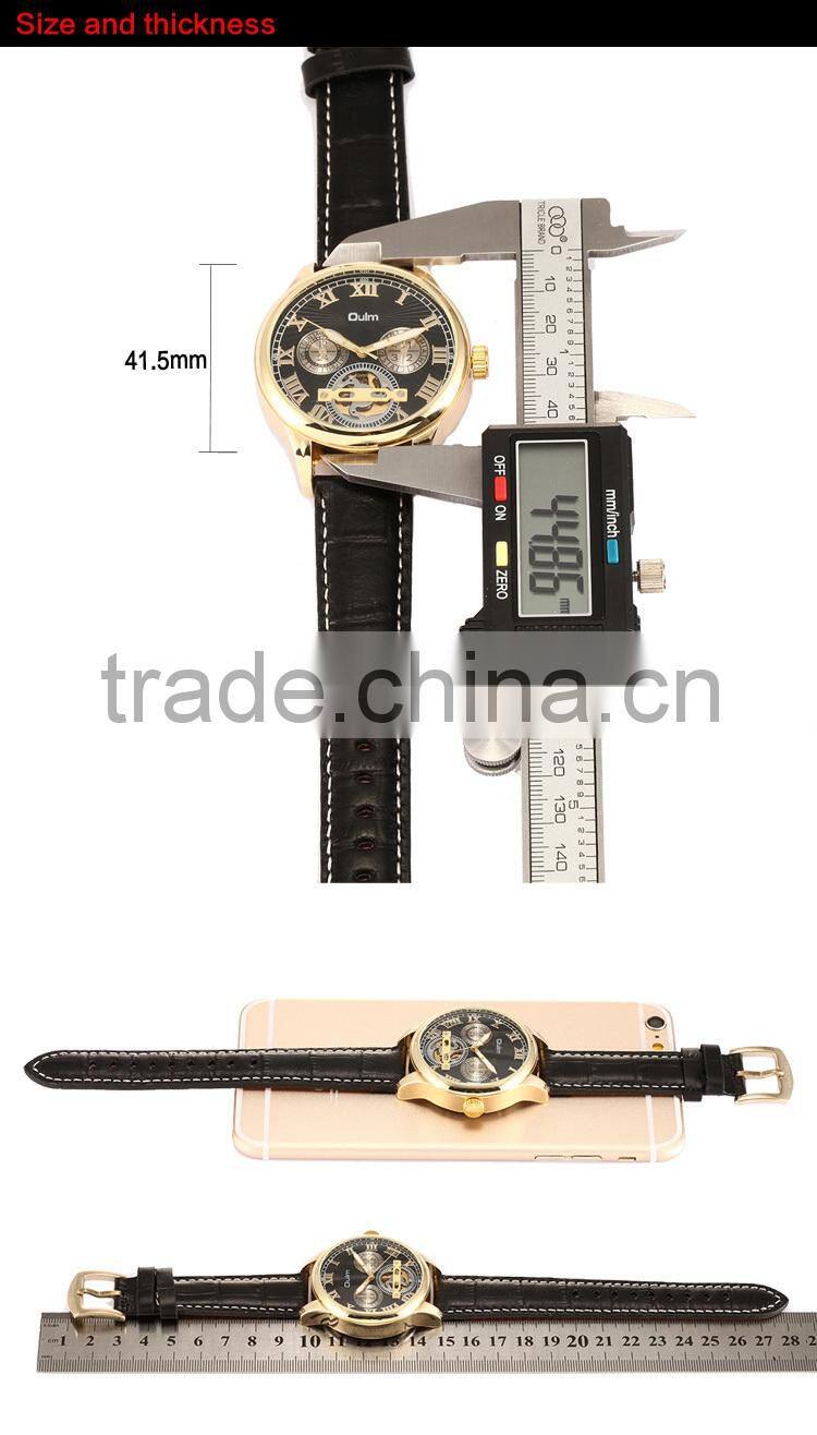 2015 new design watch, oulm couple watch, luxury automatic watch