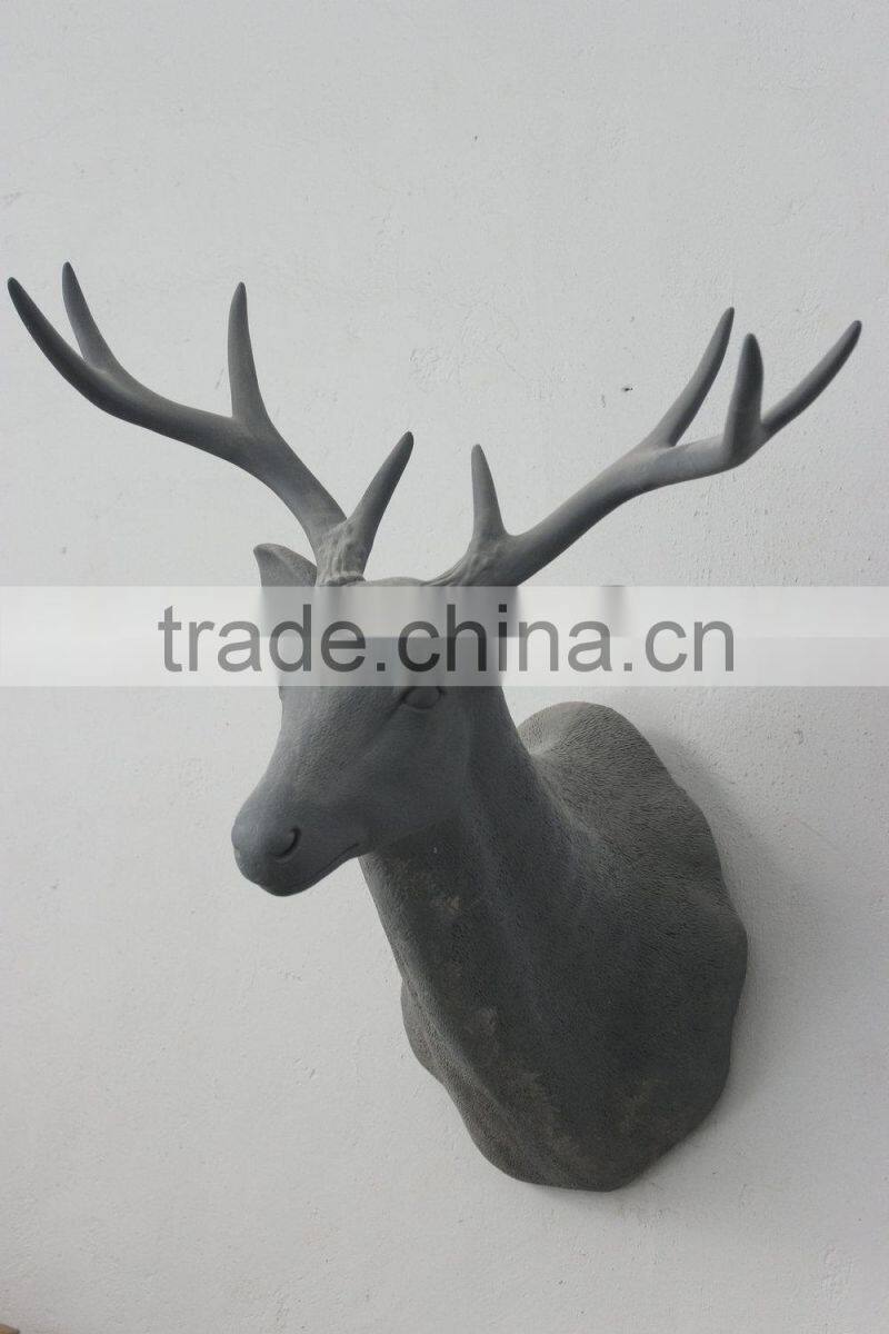 deer head fiberglass statue animal statues