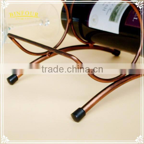 ornaments style home decoration six bottles of wine iron mount rack