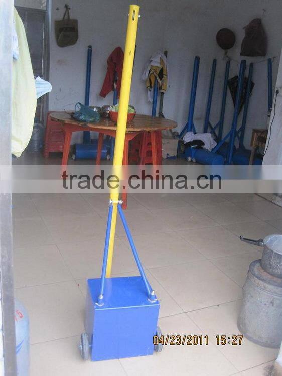 Portable badminton net post