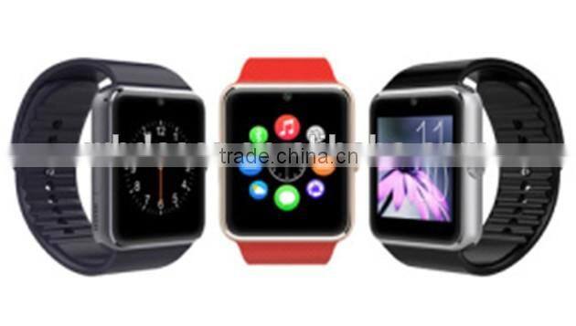 2016 Most fashionable multifunctional metal plating 1.54 inch MTK6261 GT08 smart watch for androit phone