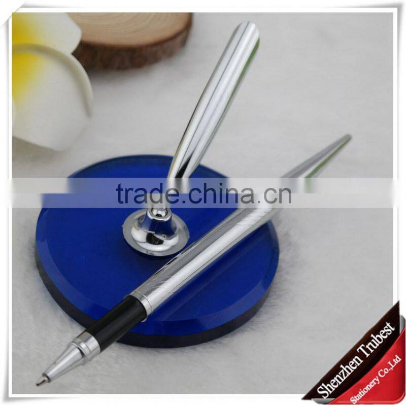 gold desk pen , gold stand pen , gold table pen