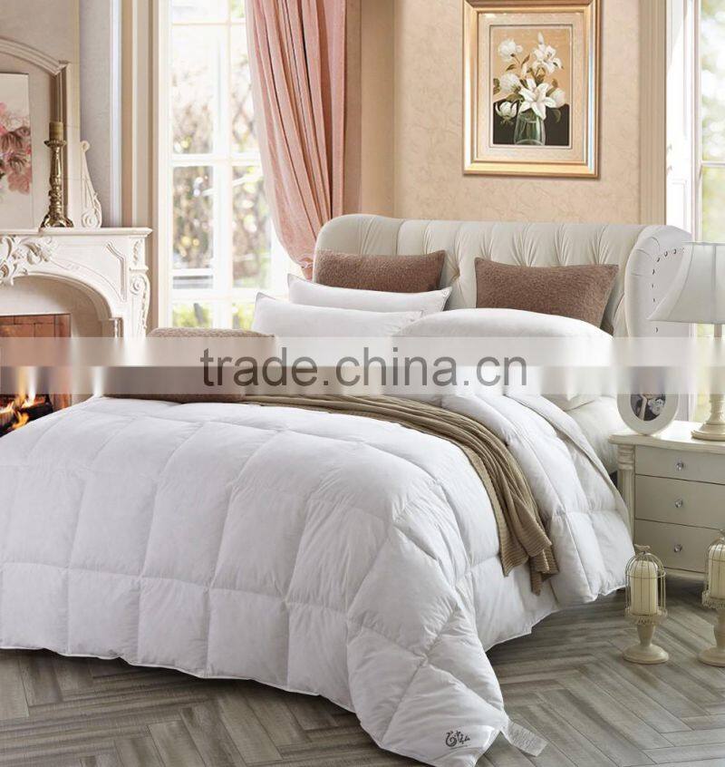 Factory made 2-4cm washed white goose down quilts new technology product in china