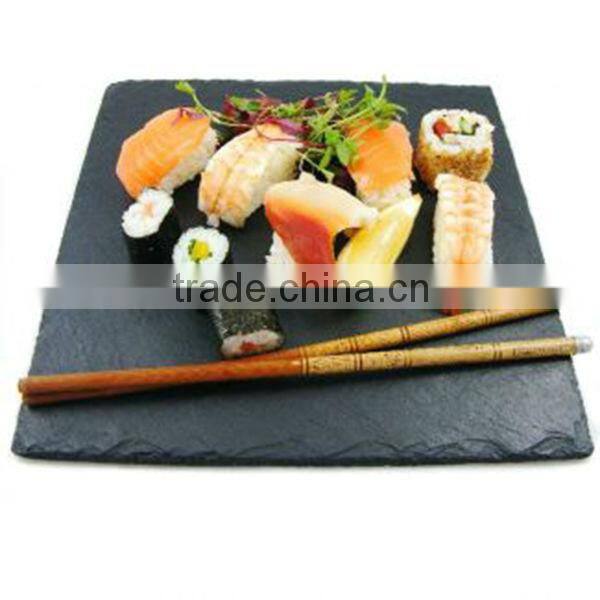 big black slate sushi plate from chinese slate supplier