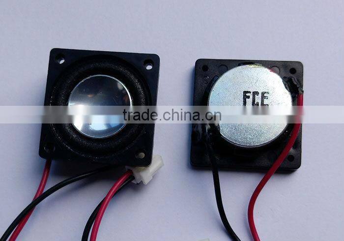 28mm 8ohm 2w square plastic mini speaker