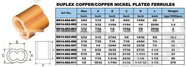 Silver-Plated Copper Ferrules
