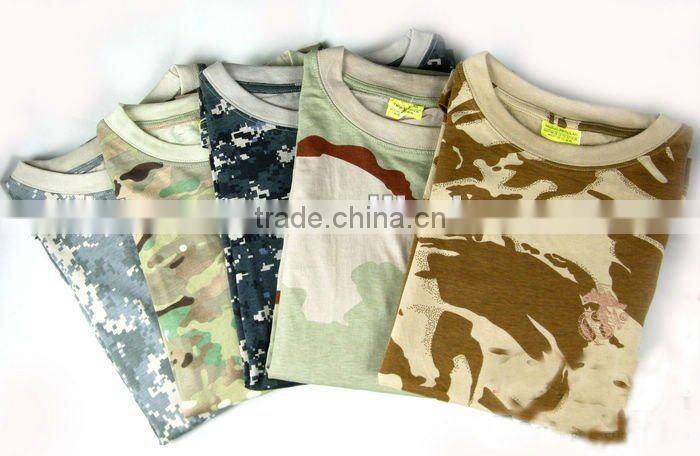 many various of military camouflage men's t-shirt
