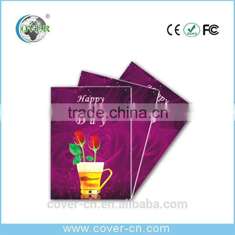 Custom 2015 Newest christmas music greeting card New Year sound voice recording card