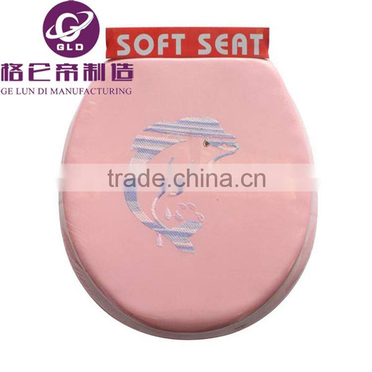 GLD Hot Sales Image Printed Color Adult soft toilet seats Soft Toilet Seat lid For toilet bathroom