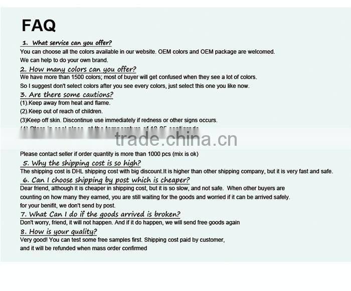 Top Manufacturer Nail Art Soak Off Color Natural Organic Nail Polish