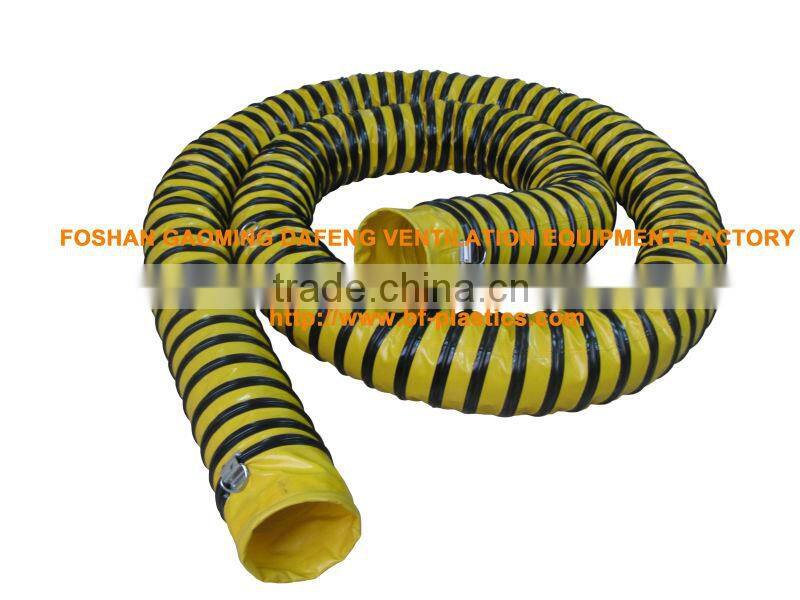 PVC coated negative pressure flexible duct hose 130mm x 5m