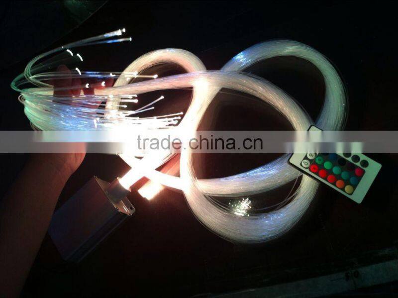 0.25mm-3mm lighting decoration PMMA end glow fiber optic