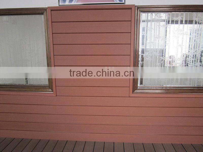 Yuante cheap external decorative PE wood plastic panel wpc wall