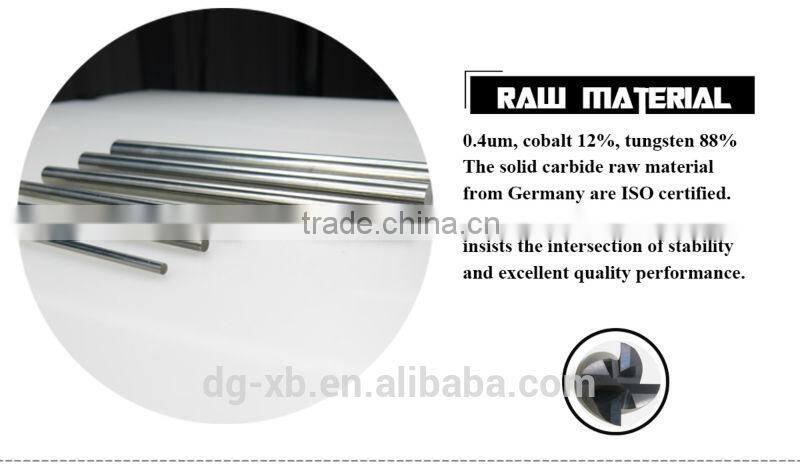 End milling cutter, SUS end router milling cutter, Stainless Steels 4 flutes flat end milling cutter