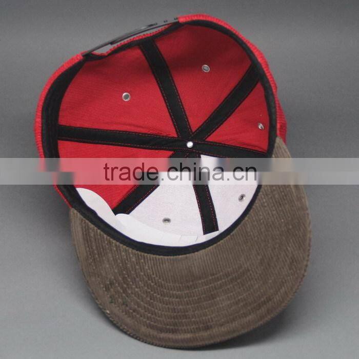 WHOLESALE PU LEATHER LOGO BRIM SNAPBACK HAT CUSTOM LOGO