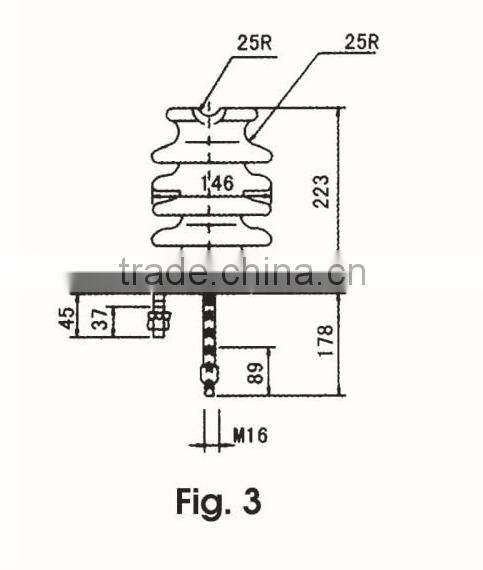 Wenzhou Yika Ceramic Post Insulator ANSI 57-1