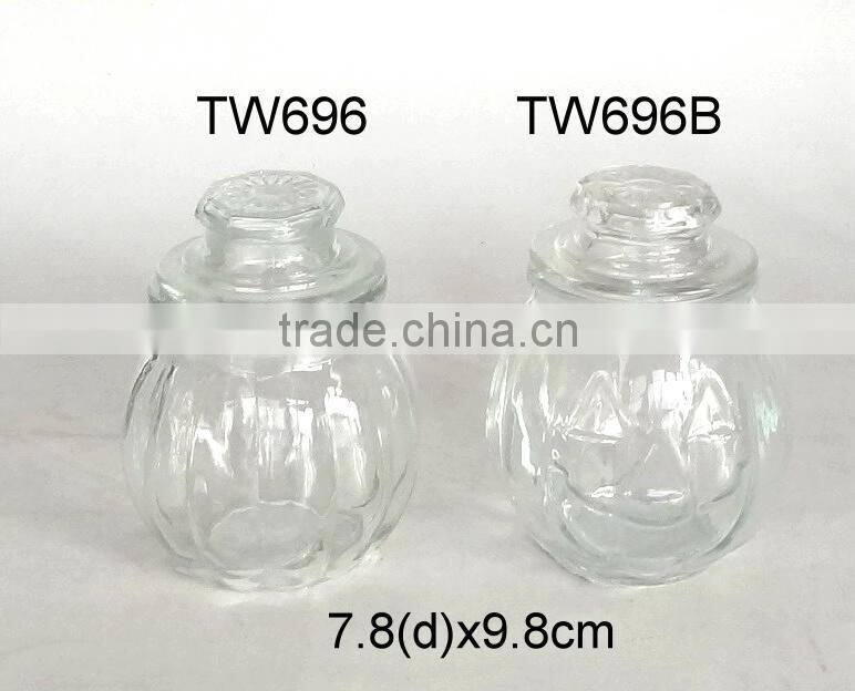 TW697G glass spice jar with glass lid