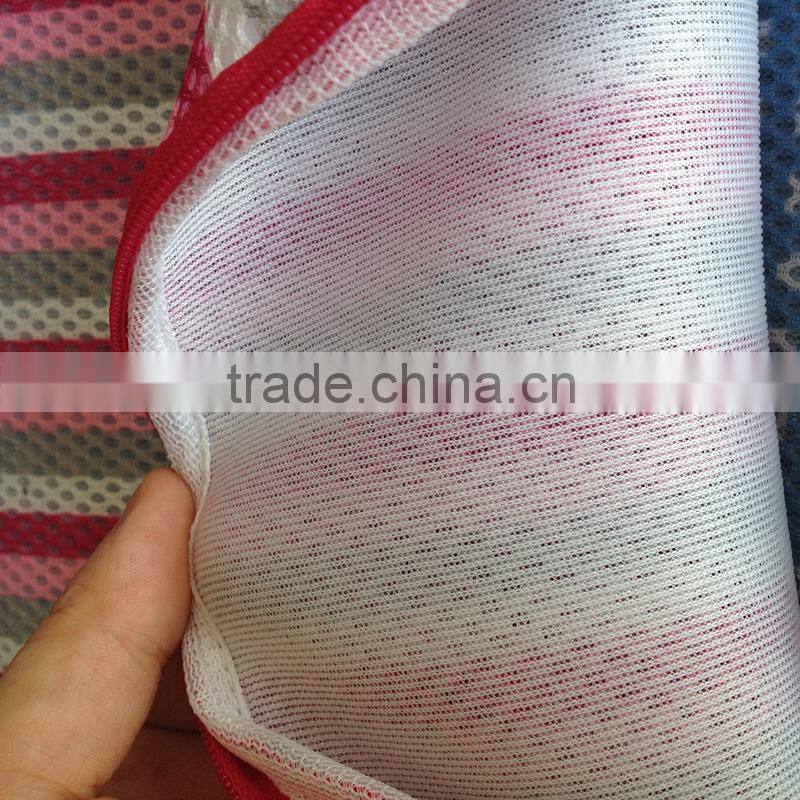 New trendy Multi-purpose Storage Stripe Curshion Fabric Big Zipper Travel Bag