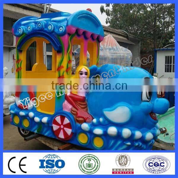 Ocean world trackless train specially designed for theme park