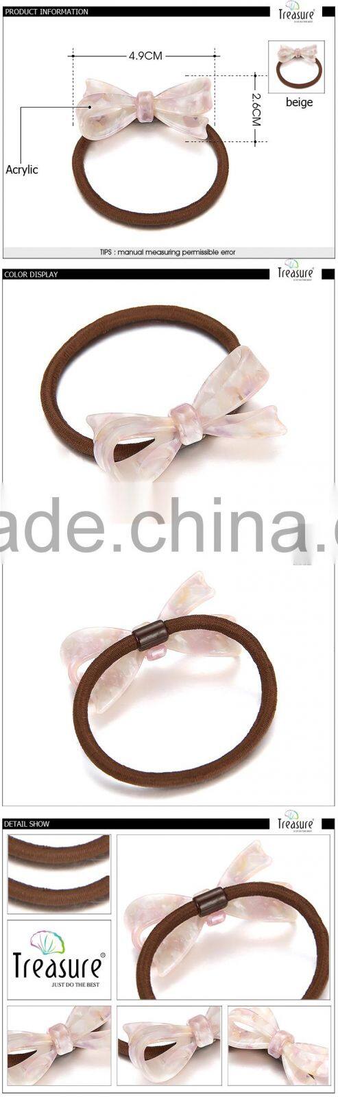 2015 latest girls hair bands wholesale elastic bowknot hair band