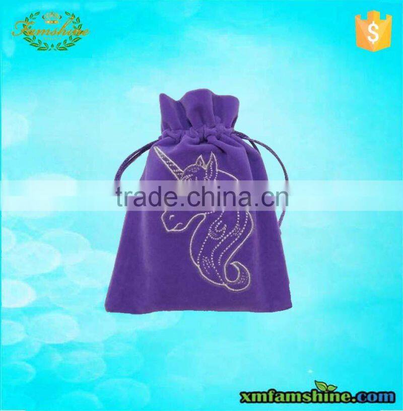 promotional velvet drawstring bags/velvet gift bag/velvet jewelry bag
