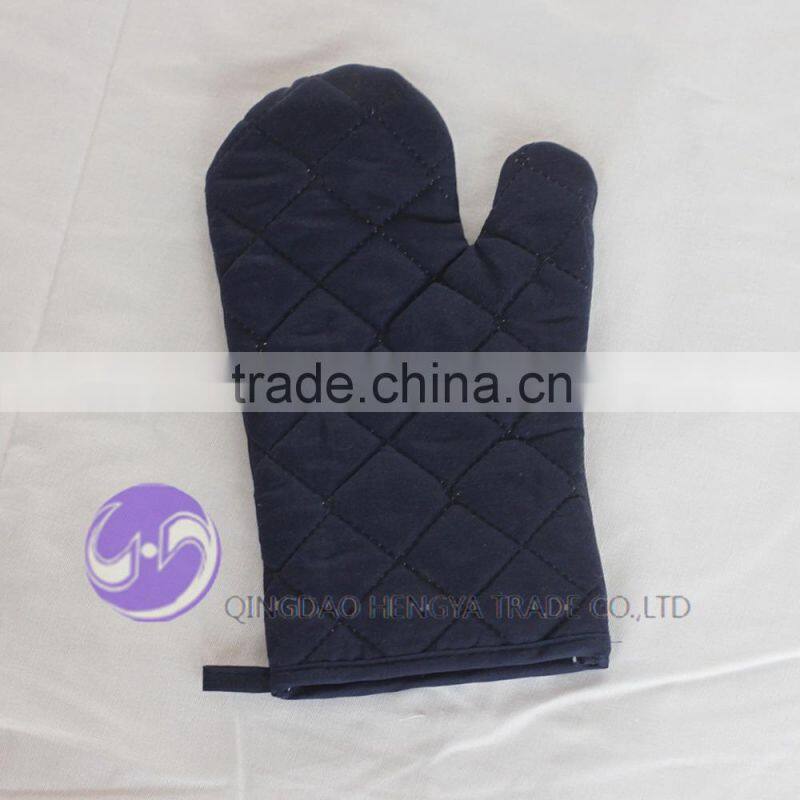 cotton black kitchen oven mitt