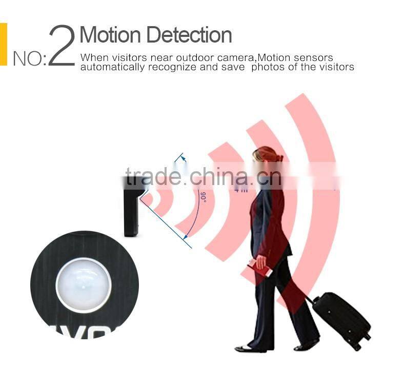 2.4g Wireless home security video door phone handset villa kit