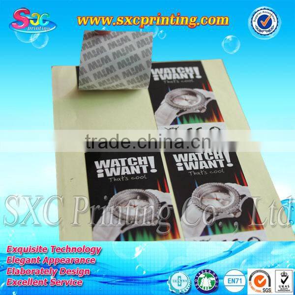 Custom high quality waterproof vinyl sticker printing