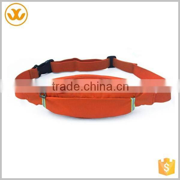 Jogging cycling waterproof pu nylon orange adjustable pocket bag