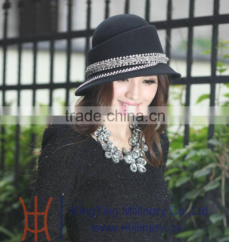 2014 women handmade felt hats for party