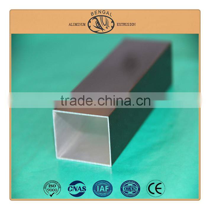 Aluminum Alloy Square Tubes , Extruded Aluminum Square Tube