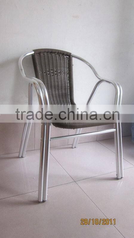 fair price good quality outdoor aluminum colorful wicker chair YC030