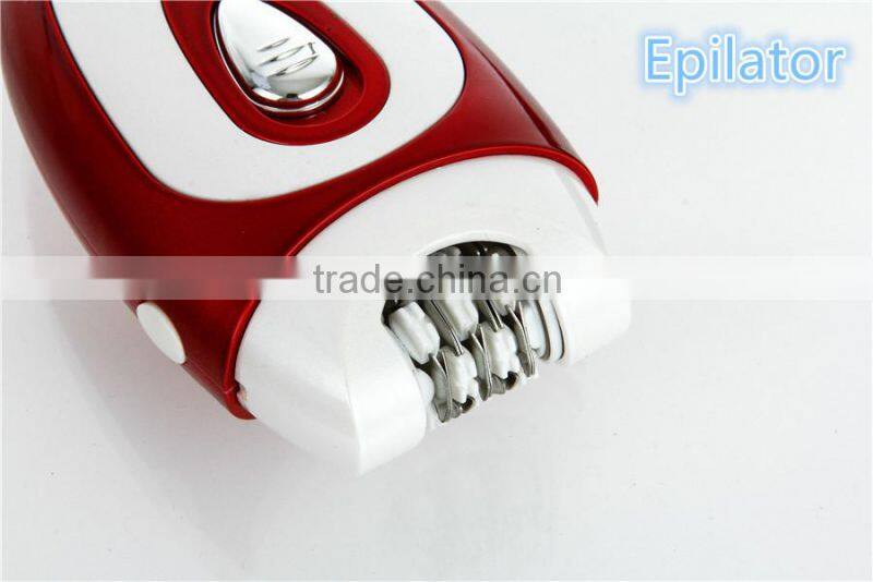 Rechargeable lady hair removal 3 in 1 multifunction epilator and shaver for lady