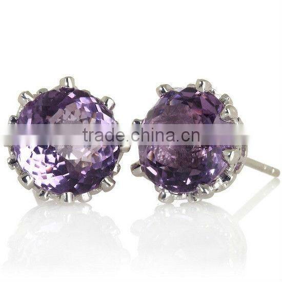 Carol Brodie Gemstone Stainless Steel Stud Earrings Manufacturer & Factory & Supplier