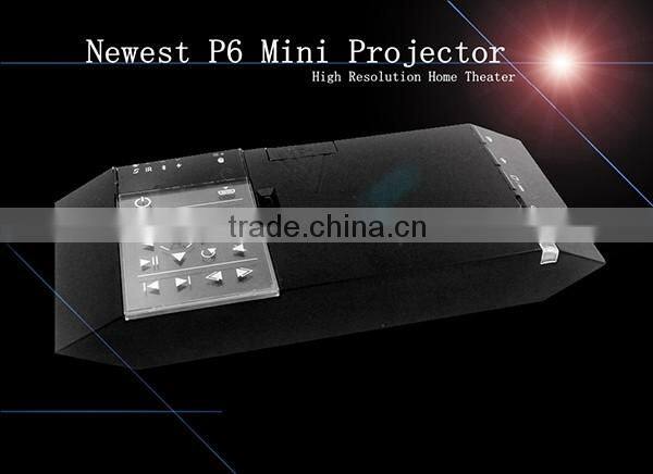 Wholesale 2016 New Mini High Resolution 3D DLP Powerful Short Throw Projector P6 Tractable Ceiling Lift Projectors Mount