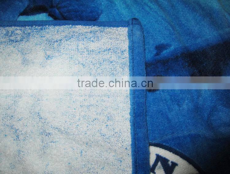 Pure Cotton High qualtity dolohin beach towel reactive printed with customer brand