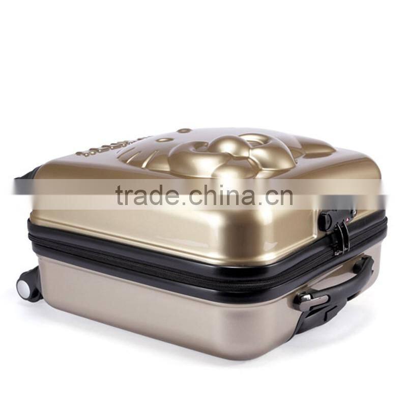 children department name and built-in caster functional kids suitcase