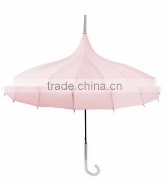 16 ribs Pagoda Umbrella of lady rain umbrella