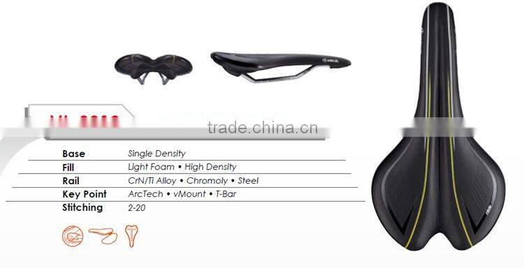 OEM Bike Seat Velo Newest Style Black Steel Rail MTB Bicycle Saddle