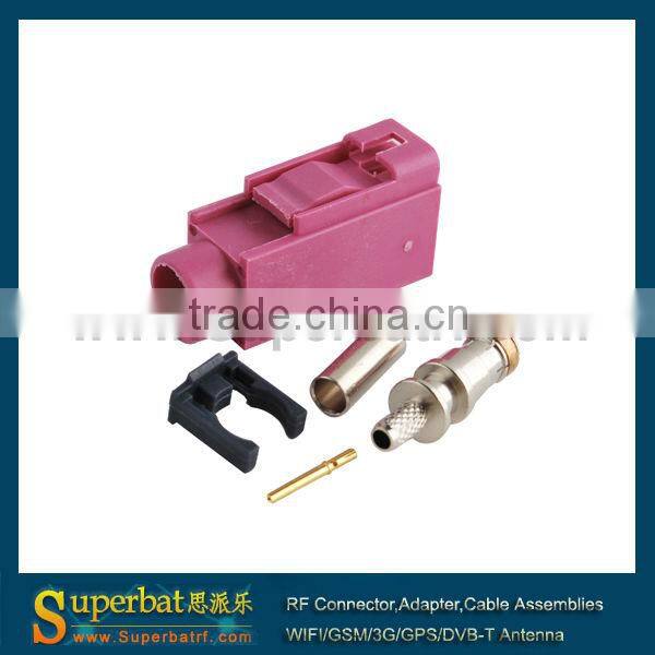 Fakra crimp Jack connector Key Code H Violet for Radio controlle