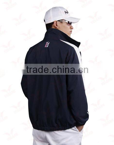 Customized Nylon Waterproof material Men's Long sleeves Golf Jacket