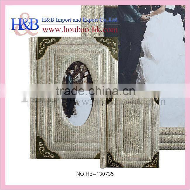 H&B new style 8*12,12*18 leather photo albums with matted pages