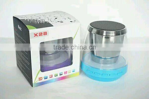 New Led Light Wireless Bluetooth Speaker Portable Speaker Mini Audio Subwoofer Mobile Phone Stereo Speaker TF Card Hands Free