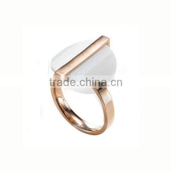 New design Fashion 316L stainless steel Heart shaped Ring LR9448