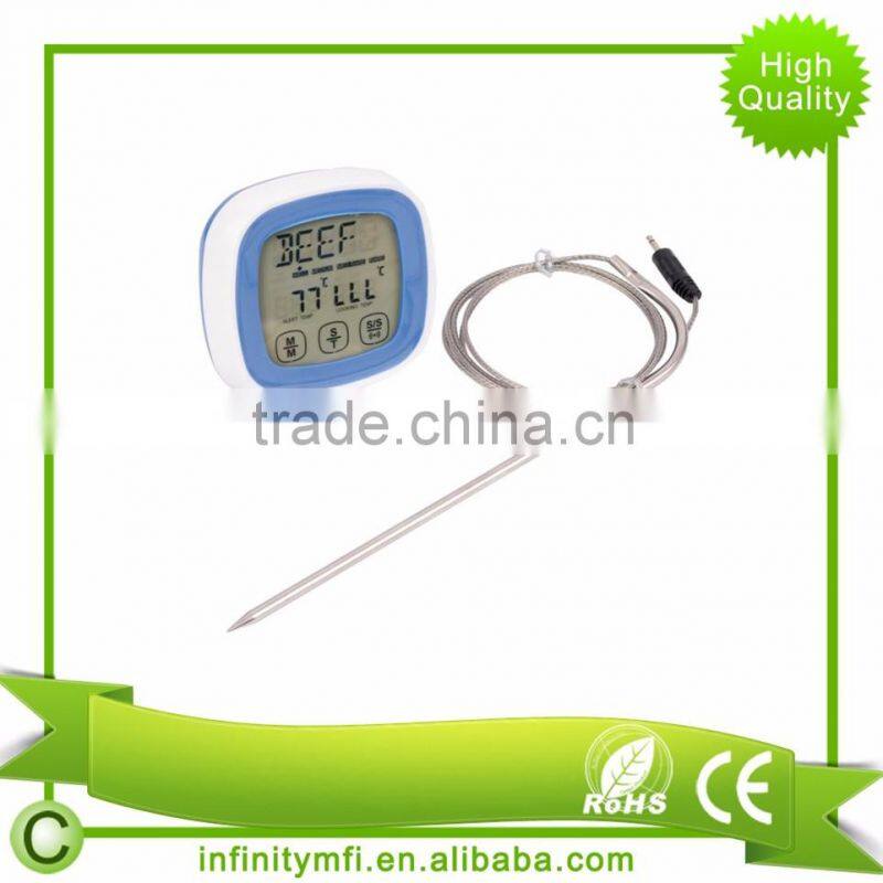 Hot Grill Digital Long Range Meat Thermometer And Timer With Probe