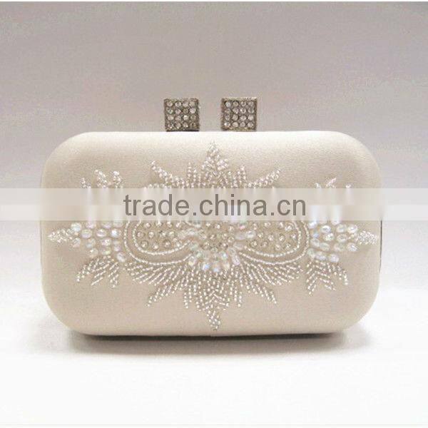 2014 new beaded clutch bag for ladies