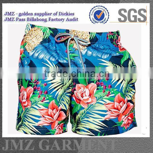 OEM swim short for men polyester swimwear with your own logo