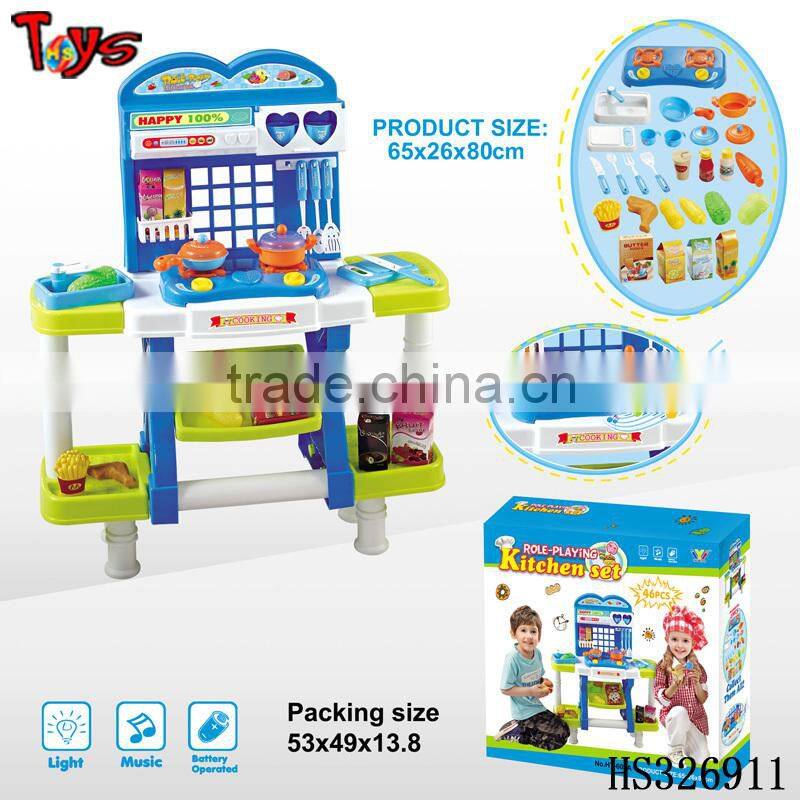 Very cheap musical and light big play toy kitchen toy